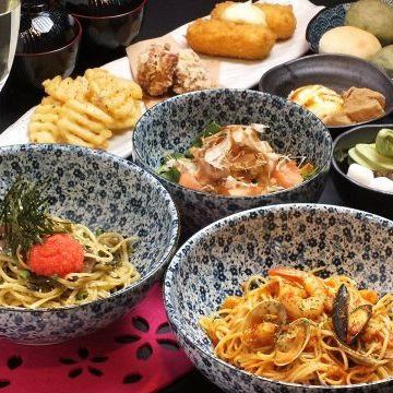 [MIYABI-] [For small welcome and farewell parties and family gatherings!] Japanese pasta and a la carte also available