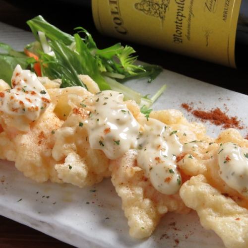 Homemade tartar shrimp mayonnaise