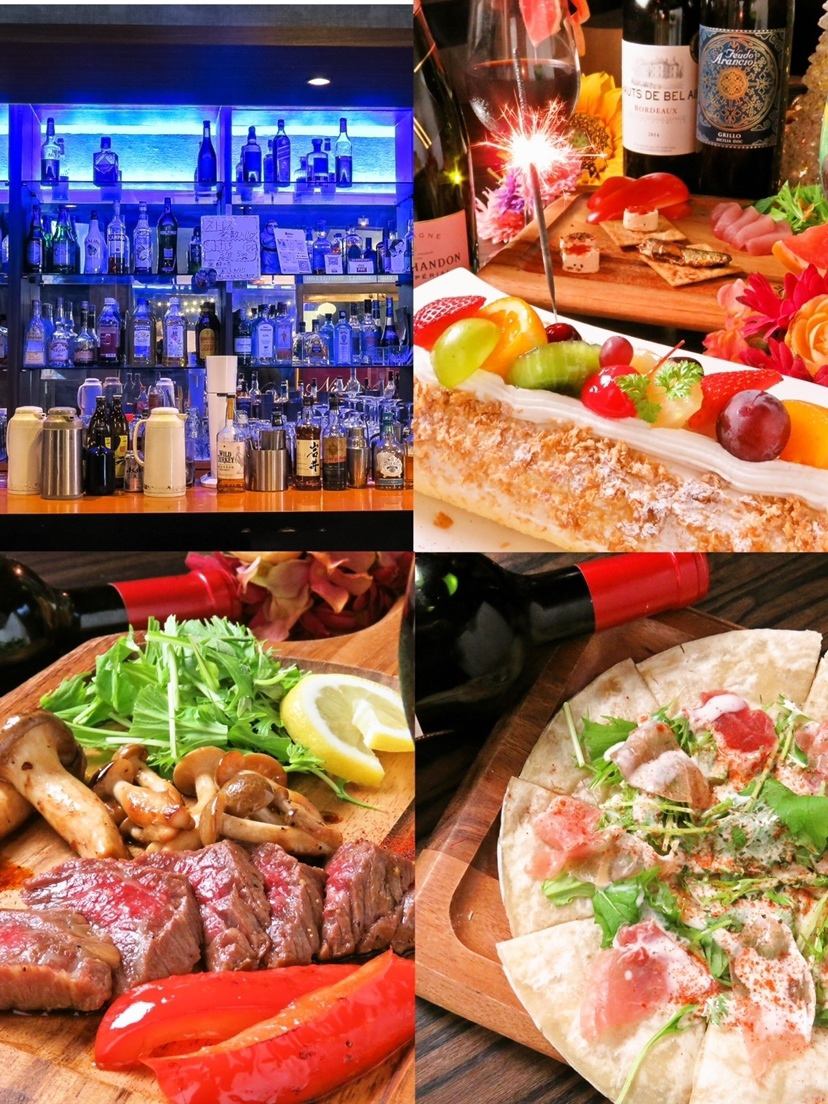 谷山的時尚酒吧 Nights Bar 提供婚禮後派對套餐，包含無限暢飲菜單，起價 2500 日元。