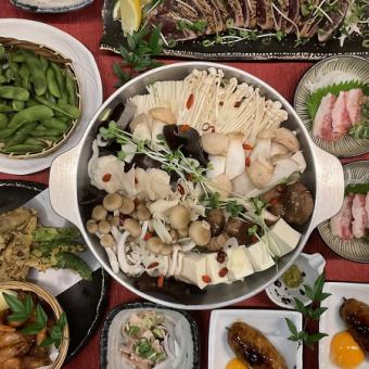 10月から【個室で宴会!薬膳風鍋6,000円コース】☆100種類プレミアム飲み放題90分☆（席120分)