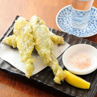 稚鮎磯辺揚げ