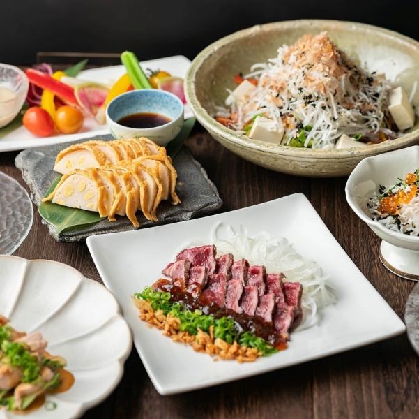 【アラカルトメニュー豊富◎】季節毎に新しいメニューをご提供！
