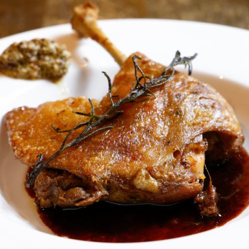 鴨のコンフィー～ポートワインソース～