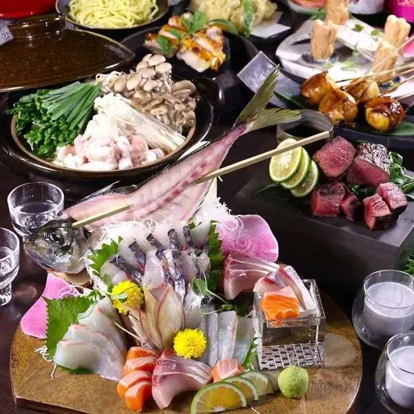 大分名物の関アジも取り扱っており、姿造りでもご提供!※仕入れにより価格が異なりますので、2日前要予約