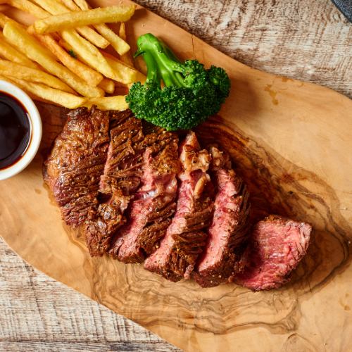 Aged skirt steak and frites