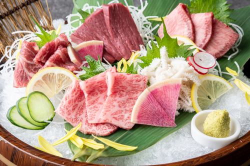 Assorted meat sashimi