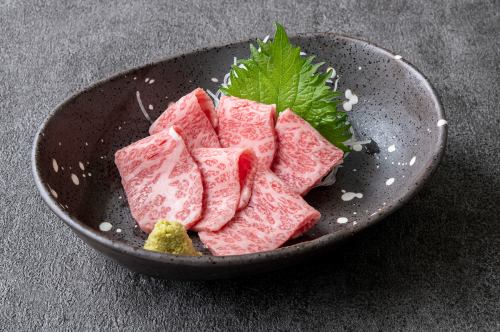 Meat sashimi