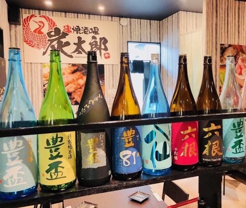 Lots of local sake ♪