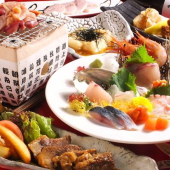 【週末限定】癒猿の創作コース6000円（税込）※１２０分飲み放題付き