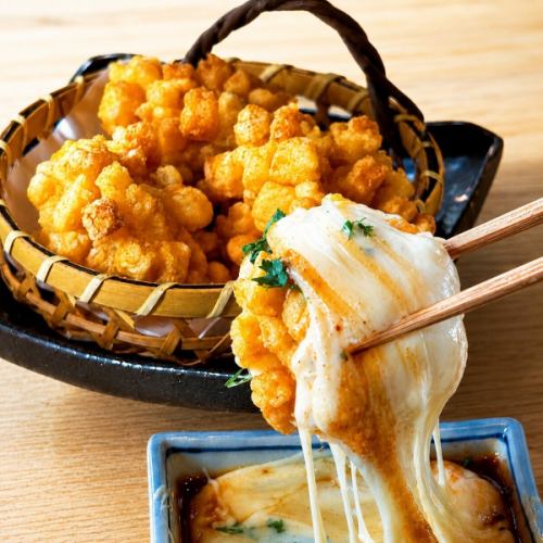 The joy of biting into something freshly fried.