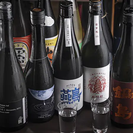 日本酒含む飲み放題付きコース Sake Free-Flow Pairing Course