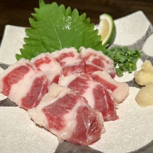 Horse sashimi marbled short ribs