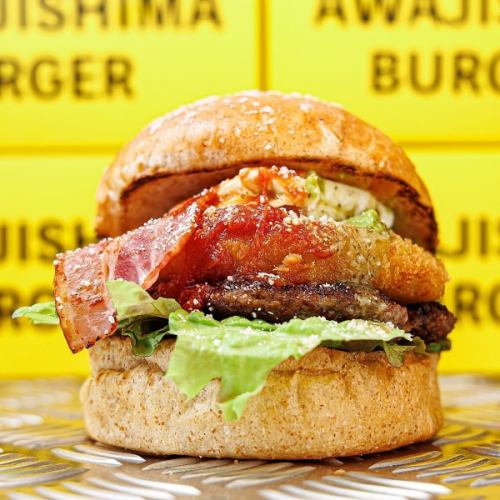 ≪The sweet and rich sauce is addictive≫ Awaji Island Teriyaki Burger Single Item
