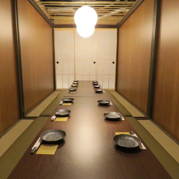 [Inside the restaurant with a great atmosphere] Enjoy Kyushu specialties in a private room♪ Suitable for various occasions, such as various company parties, after-work drinking parties, girls' nights out, and parties...