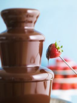 Speaking of winter, the chocolate fountain is a must! It's added to the Churrasco course and includes all-you-can-eat meat and dessert for 4,000 yen!