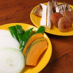 焼き野菜盛り合わせ（玉ねぎ・ピーマン・かぼちゃ）