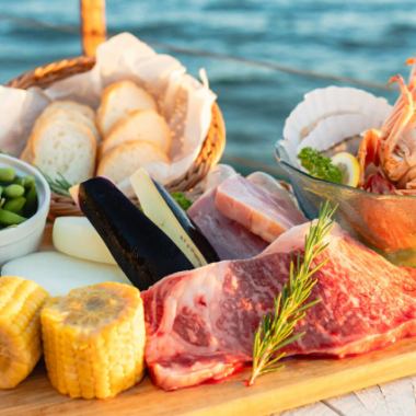 [Luxurious!!] Luxurious SPECIAL SEA FOOD BBQ course [Includes all-you-can-drink soft drinks] Available for 2 or more people