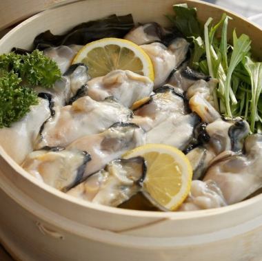 ふっくら蒸し牡蠣のせいろ定食『カキフタ』コース