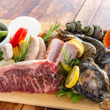 豪華鉄板SPECIAL SEA FOOD BBQコース【2人前より受付OK】 ドリンク別