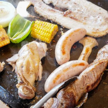 屋内鉄板BBQ 持込み自由プラン