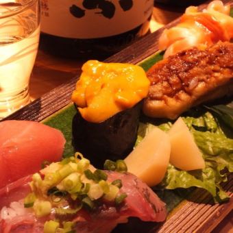 【湘華お試し３つのコース】大トロ２貫、うにが付いた『極コース』⇒4400円!!
