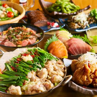 「Manpuku Bar特別套餐」10道菜品，含3小時無限暢飲4,000日圓