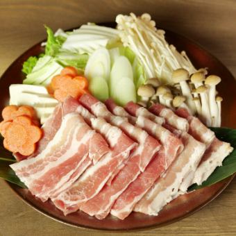 国産豚しゃぶ　1人前