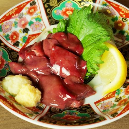 もも刺し/むね刺し/レバー刺し　各