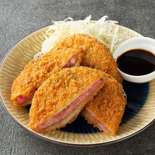 懐かしハムカツ