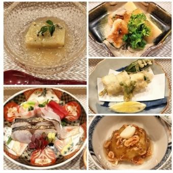 おまかせコース5品4200円（税込）※お料理のみ
