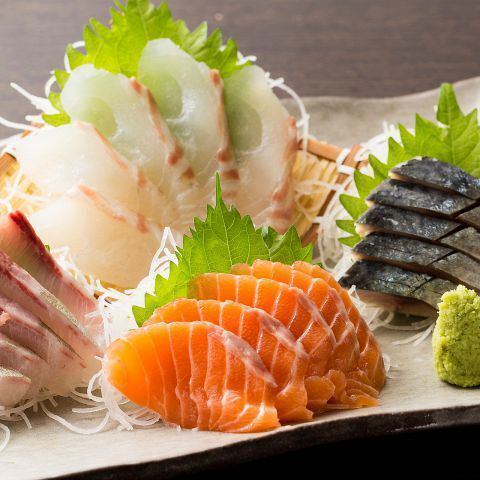 豊洲市場から仕入れた新鮮な鮮魚をご提供！