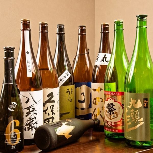 ≪地酒に酔いしれる◎≫全国各地より厳選した選りすぐりの「日本酒」/一合 750円（税込）～
