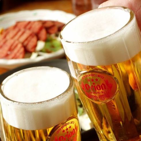 石垣島地ビール「黒ビール」やオリオンドラフト生中も！