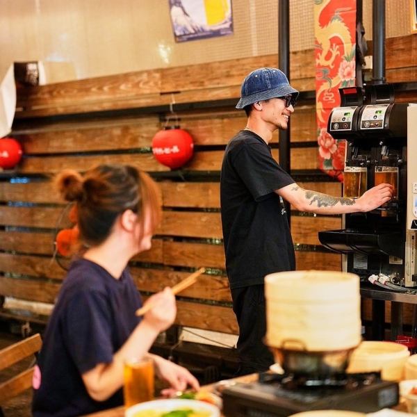 【伏見駅徒歩3分】開放感ある店内でビールと拘りの料理をお楽しみください！ お昼のビアガーデンのご利用（団体での利用）は『事前のご予約が必要』となりますので、予めお問い合わせください。※画像はイメージです。