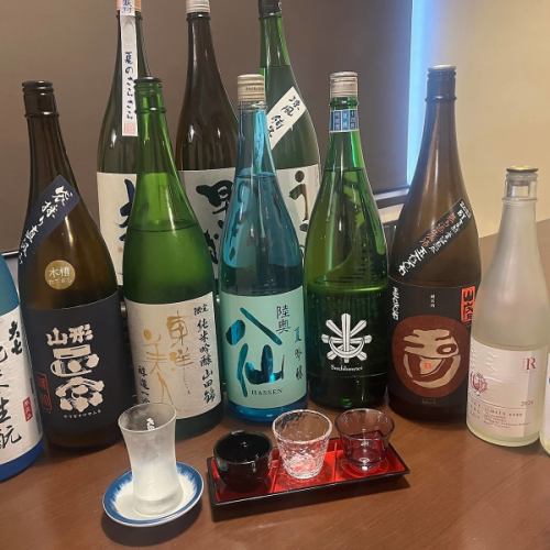 隨時供應 10 多種清酒