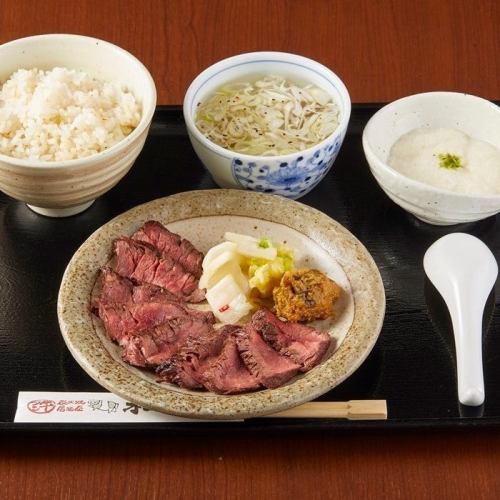 Very popular! Grilled beef skirt steak set meal