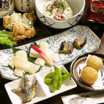 [Weekday Lunch Only! 2-hour all-you-can-drink banquet course featuring 30 varieties of Saitama sake] 6 dishes total, 5,500 yen (tax included)