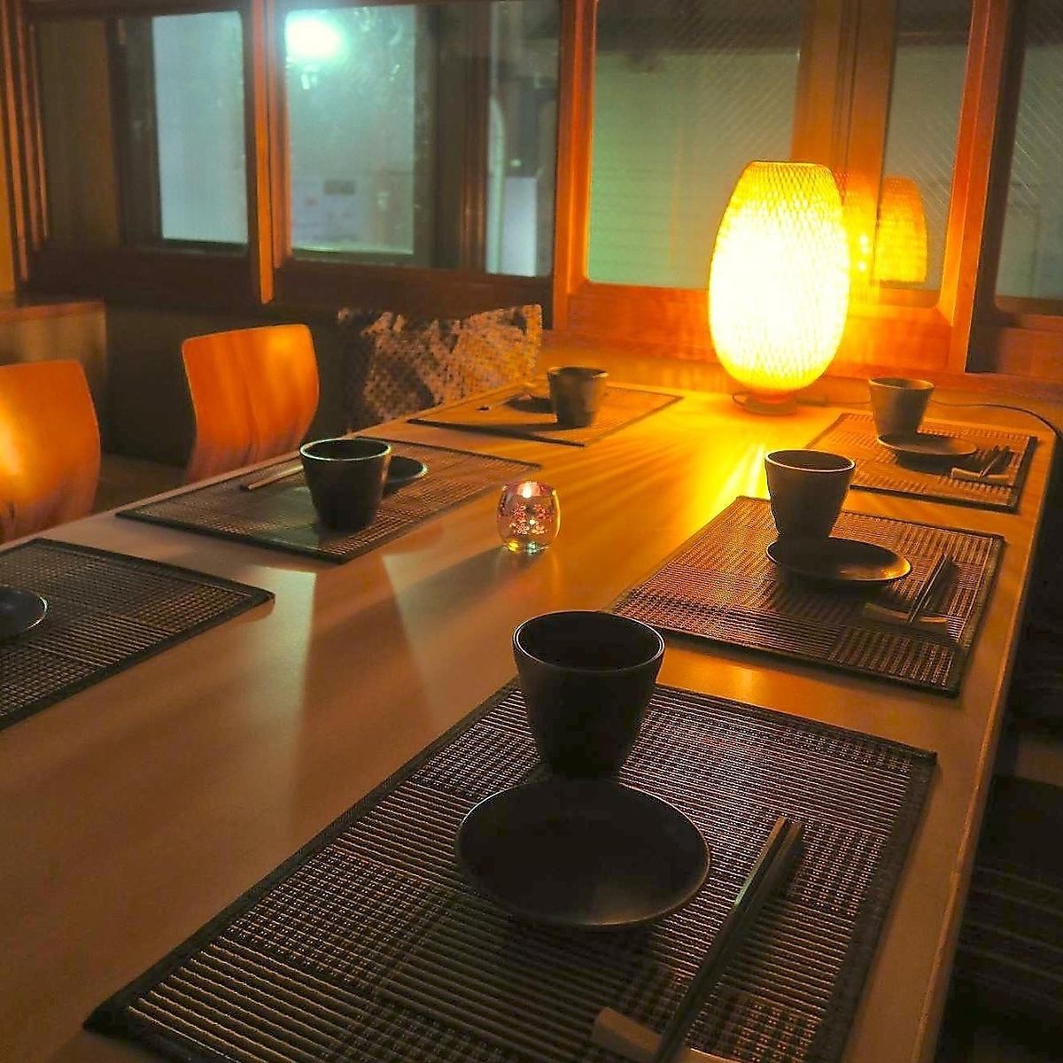 Please spend a relaxing and wonderful time in a tasteful Japanese space.