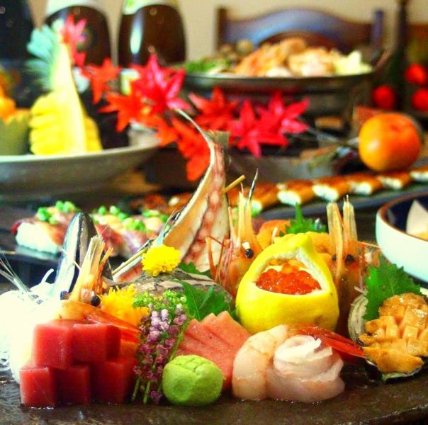 Only in Hokkaido! We prepare and serve the freshest live fish on the spot!