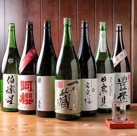 We offer local sake from all over the country ♪