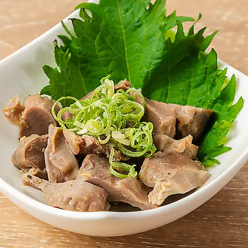 砂ずりのねぎ塩和え