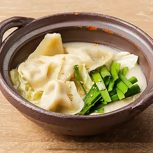 白い炊き餃子