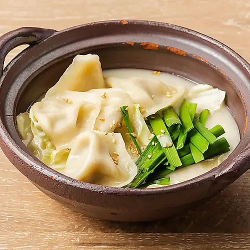 白い炊き餃子