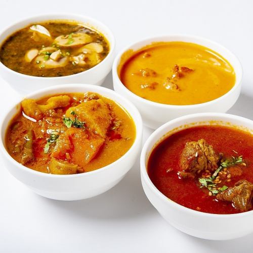 3 kinds of curry to choose