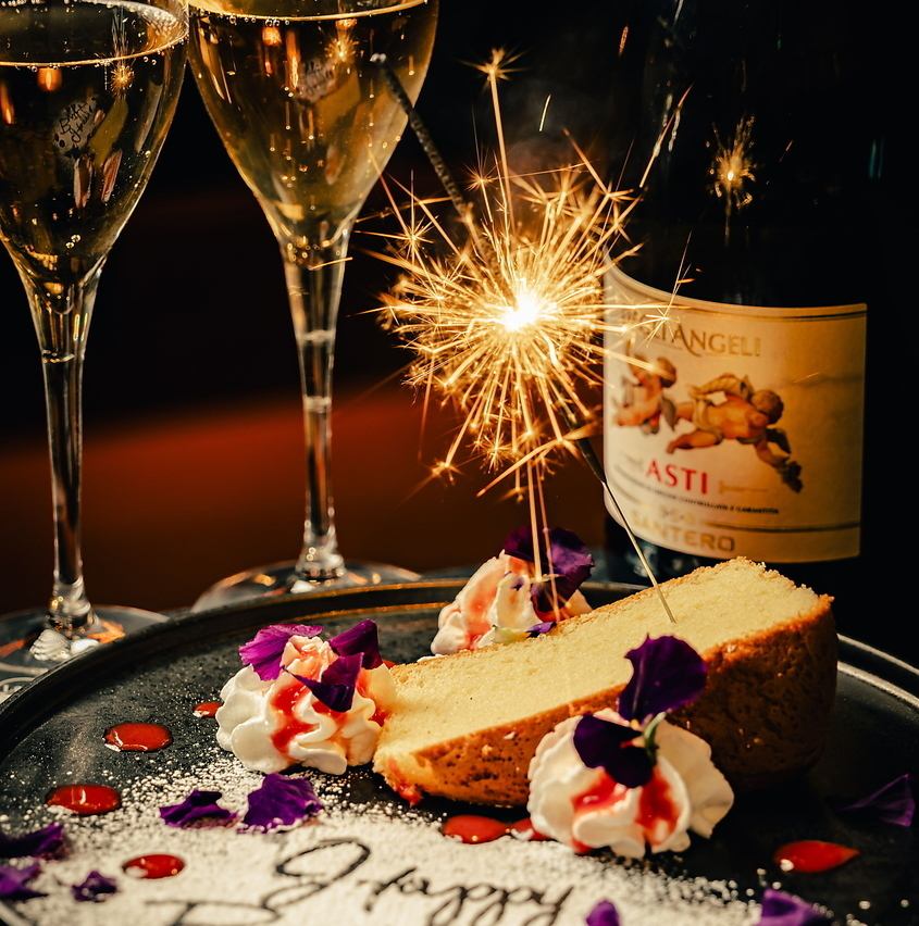 誕生日や記念日のお祝いに★メッセージ付きデザートプレート♪