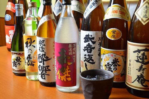 厳選日本酒と球磨焼酎の数々！