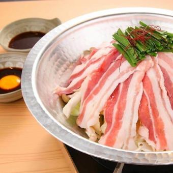銘柄日本酒と焼酎含む2H飲放付【みるく豚の炊き肉コース】各種宴会に◎滋賀県産みるく豚を堪能！