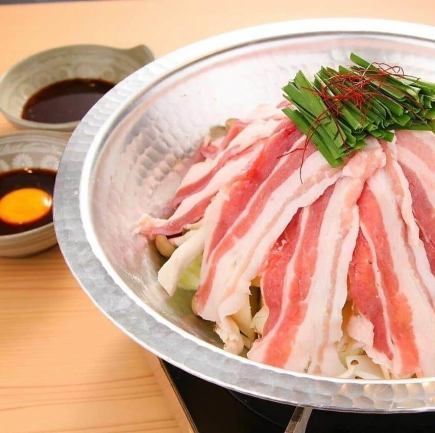 銘柄日本酒と焼酎含む2H飲放付【みるく豚の炊き肉コース】各種宴会に◎滋賀県産みるく豚を堪能!