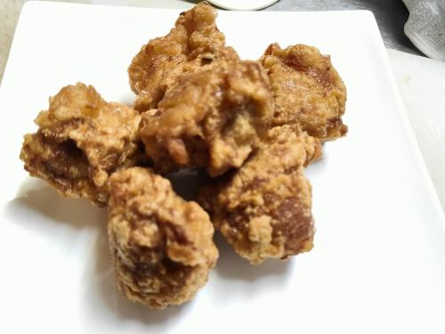 Deep fried young chicken thigh