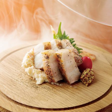 Grilled Hida Pork “Sanmainiku” Instant Smoke